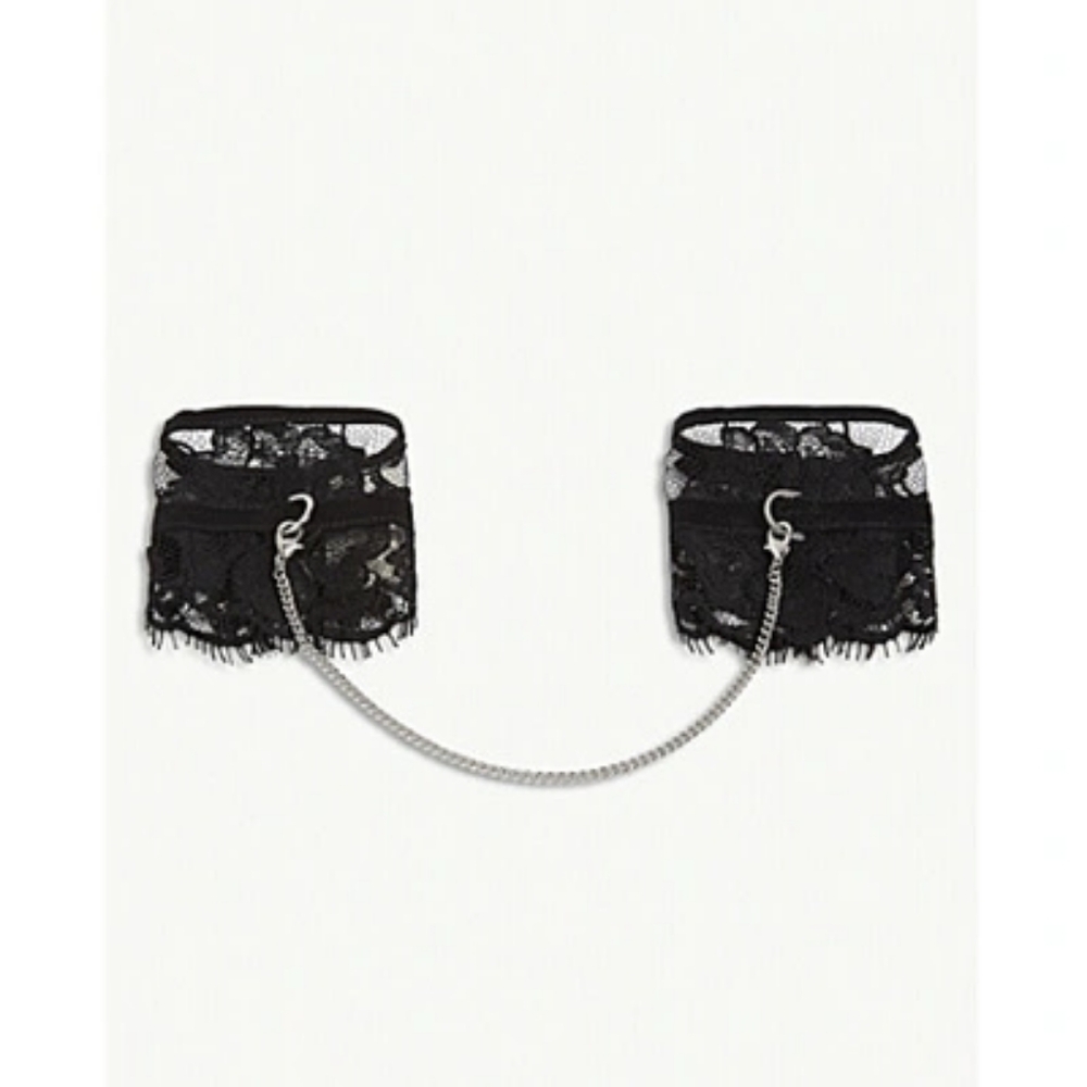 Fleur du Mal lace handcuffs valentines day lingerie